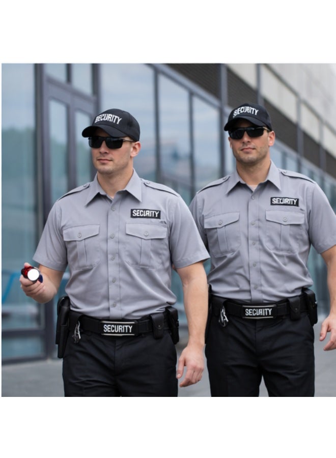 بهارتهومز قميص أمني بأكمام قصيرة - 100% بوليستر، زي عمل احترافي لإنفاذ القانون، وحراس الأمن، وموظفي السلامة العامة - Image 4